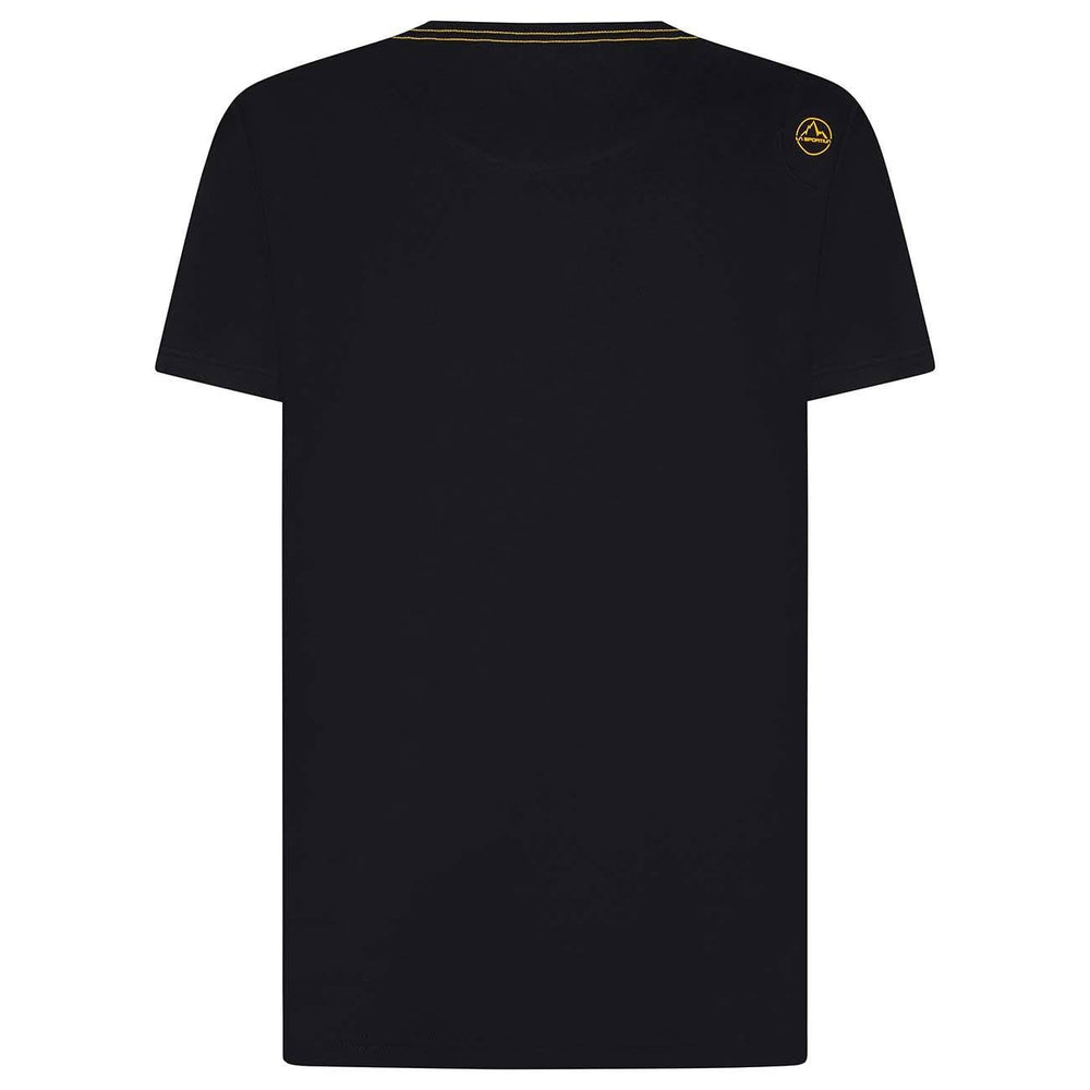 Van T-Shirt M, black, organic cotton, 1970s climbing tribute.