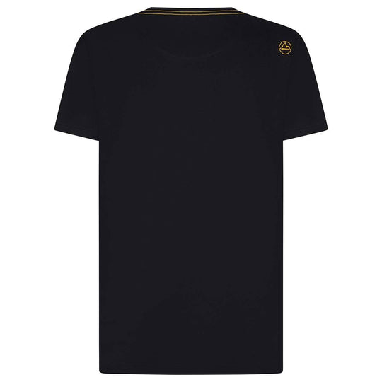 Van T-Shirt M, black, organic cotton, 1970s climbing tribute.