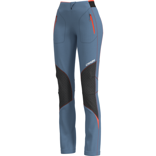 Pant Alpinstar Light women's technical hiking pants with DWR fabric, elastic waistband, zippered pockets, and reinforced knees.