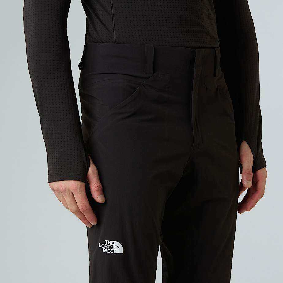 Slim fit M Summit Off Width Pant for climbers with stretch fabric and articulated knees