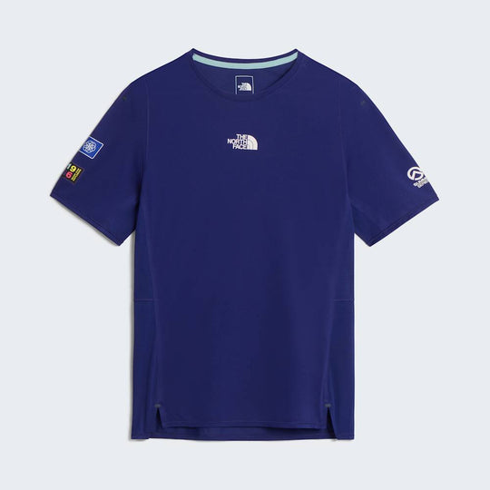 The North Face M Summit High Trail Ss - Graphic/Bold Blue – Bold Blue – vista frontale