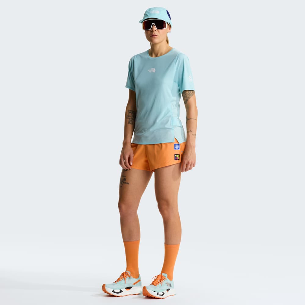 The North Face W Summit High Trail Ss - Graphic/Canal Blue – Canal Blue – ALT1