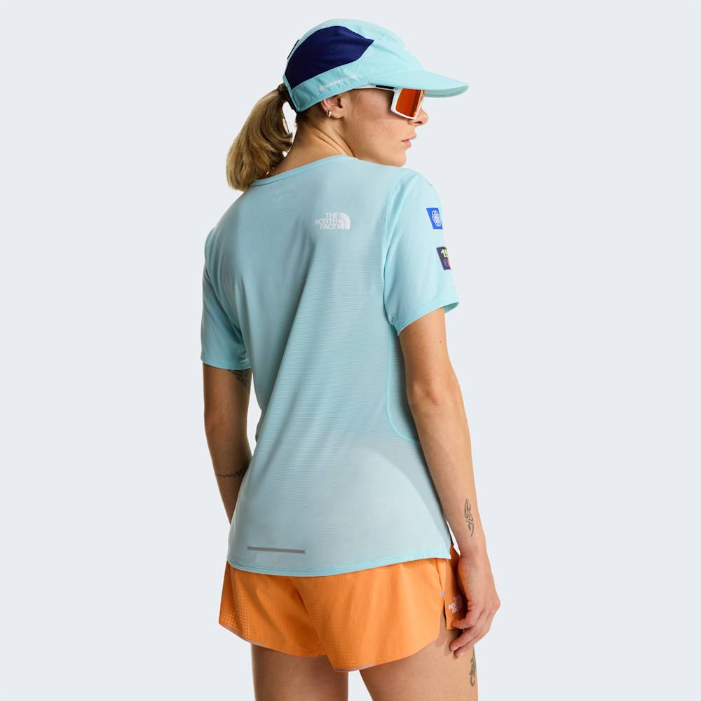The North Face W Summit High Trail Ss - Graphic/Canal Blue – Canal Blue – ALT3