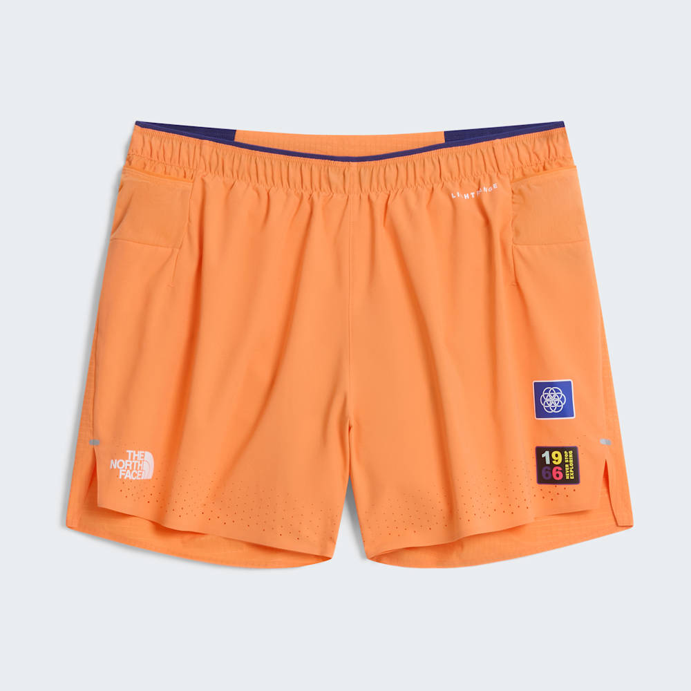 The North Face M Summit Pacesetter Short – Graphic Papaya – vista frontale