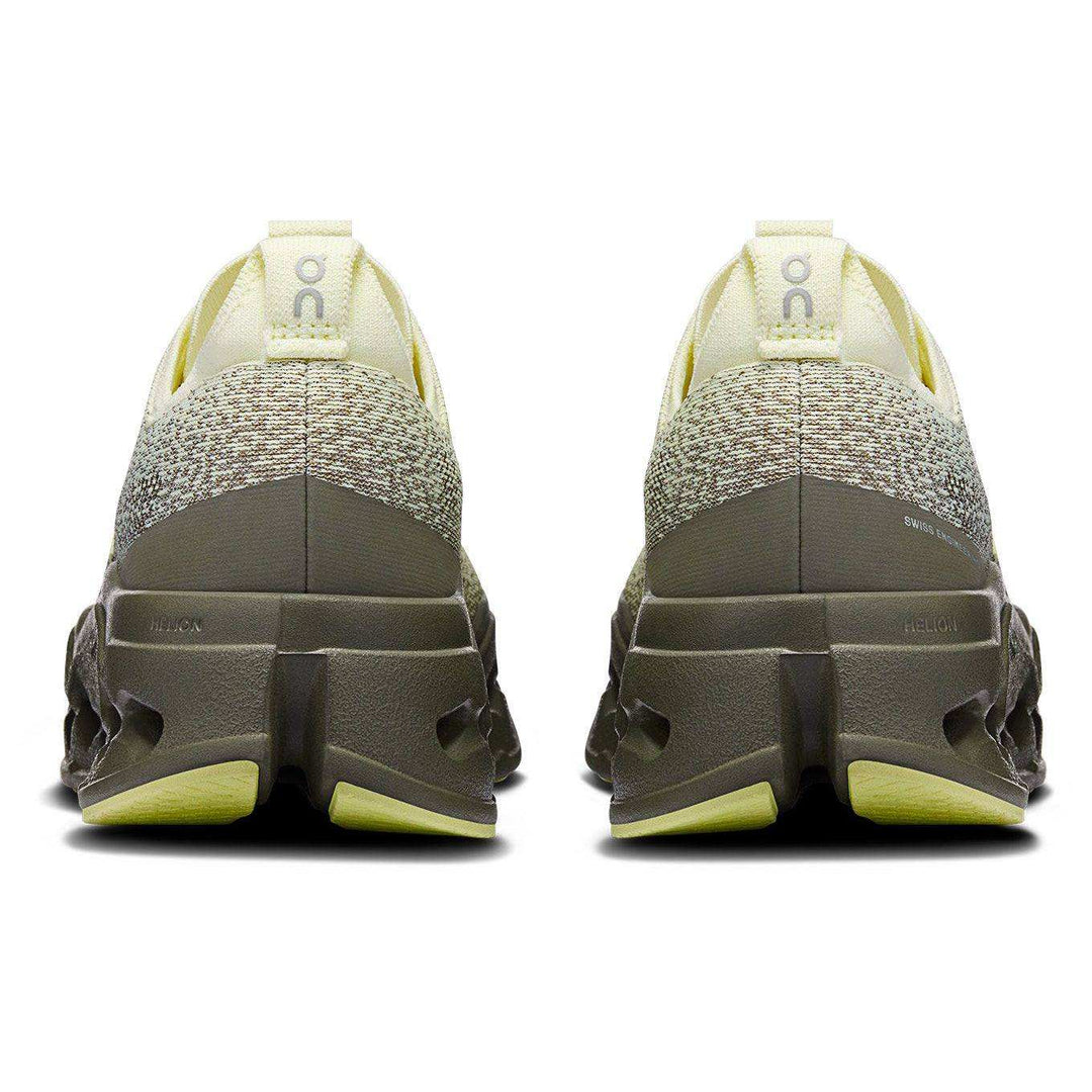 Cloudsurfer Max W running shoe with CloudTec Phase, Helion foam, lightweight breathable mesh, and red and gold details