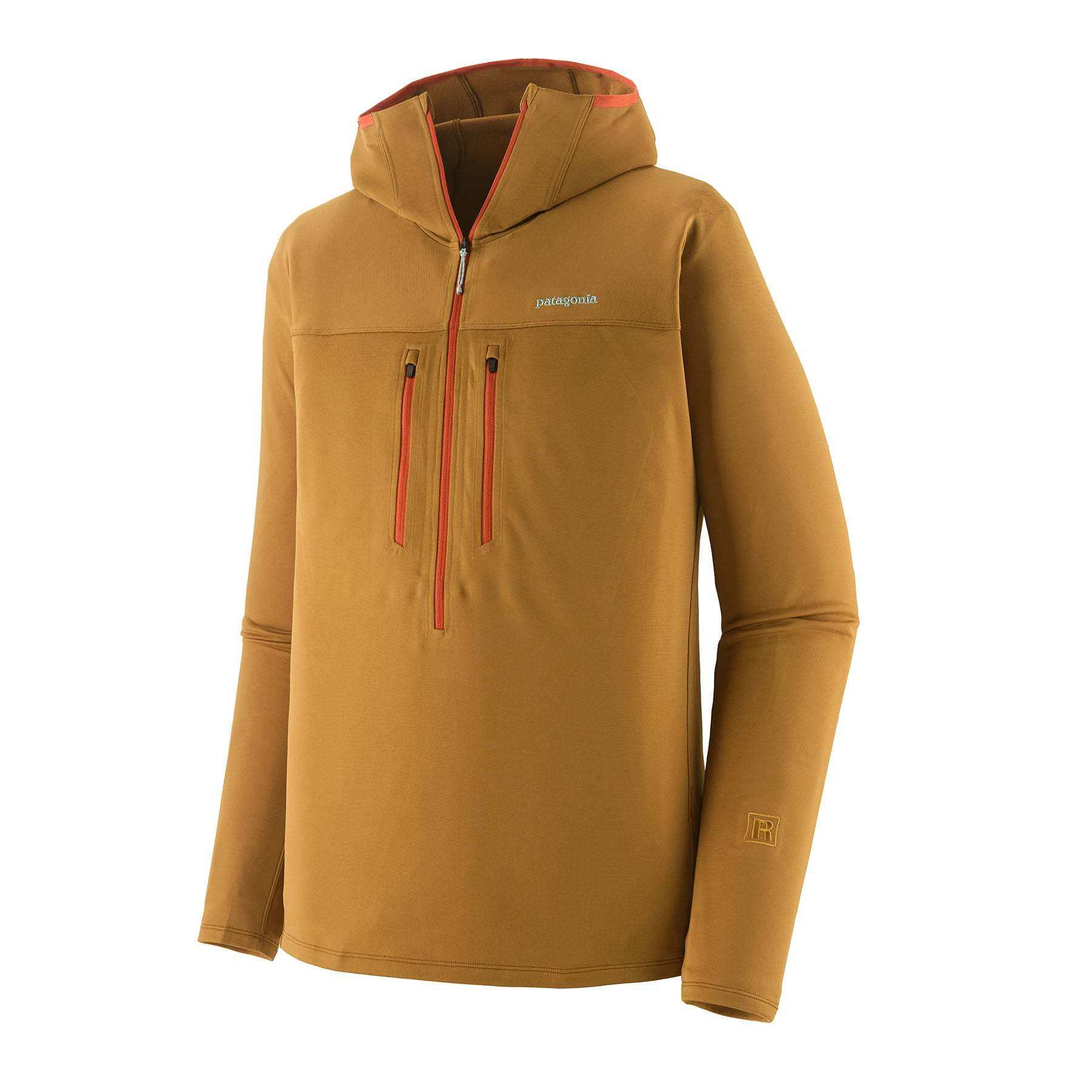 Felpa M's R1 Ultralight Hoody leggera e traspirante per arrampicata con cappuccio e tessuto resistente