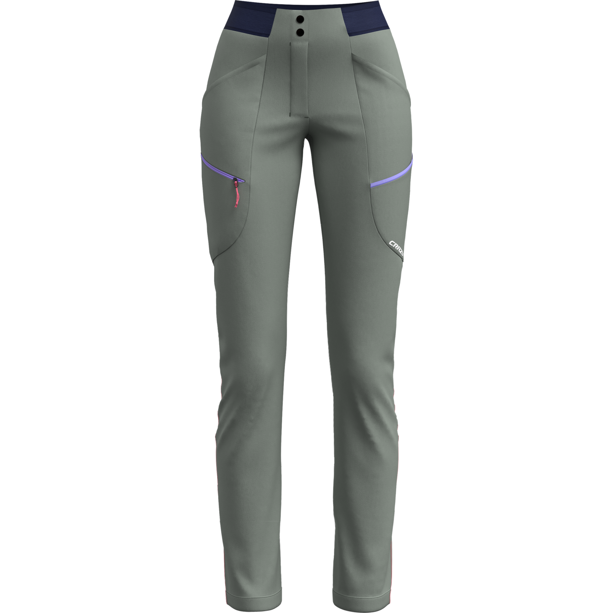 Pant Traverse Woman trekking pants in lightweight, stretchy Endurance Light fabric with elastic waist and adjustable hem.