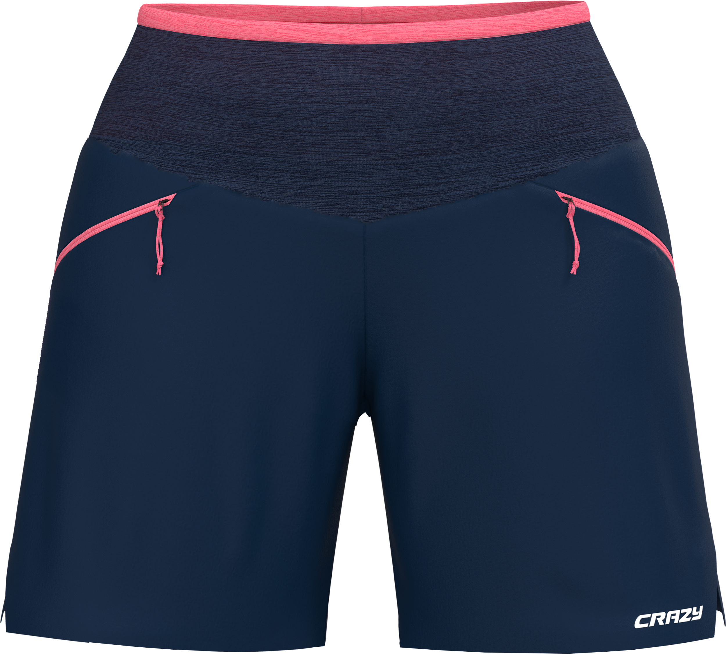 Short coprituta termico ibrido antivento con zip laterali e imbottitura 4 way stretch