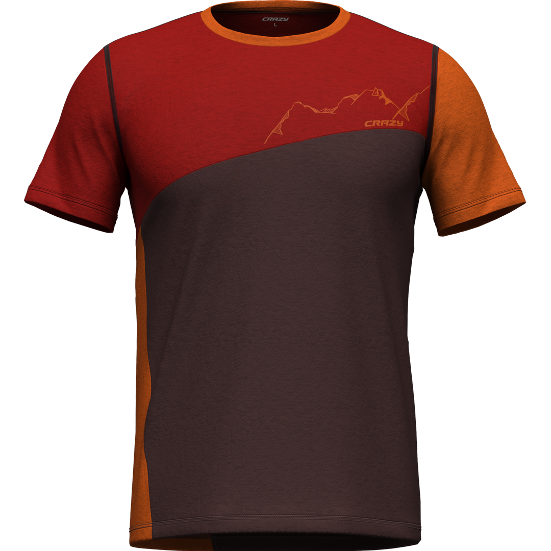 T-shirt Gulliver con taglio geometrico e tessuto di canapa naturale per il tempo libero