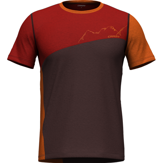 T-shirt Gulliver con taglio geometrico e tessuto di canapa naturale per il tempo libero