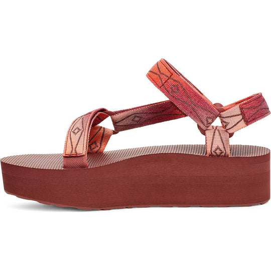 Teva Flatform Universal Sunscape donna Waterless Scarlet - profilo interno