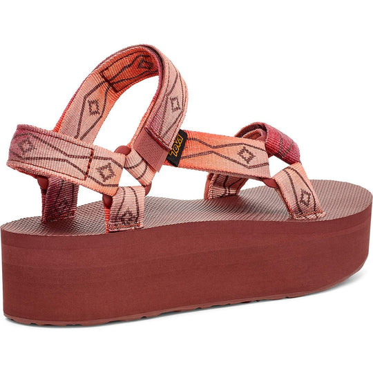 Teva Flatform Universal Sunscape donna Waterless Scarlet - tre quarti posteriore