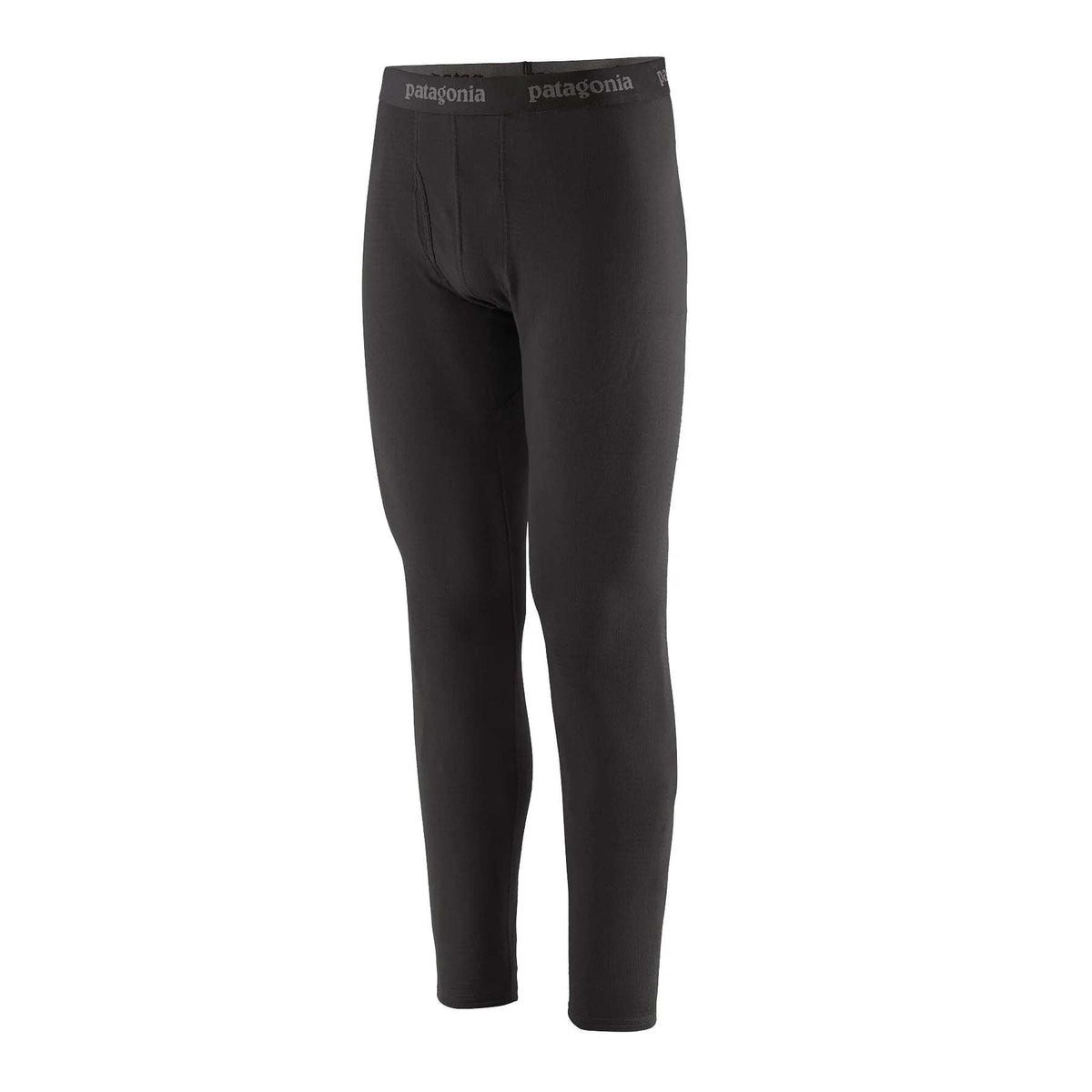 Patagonia M's Cap Tw Bottoms: pantaloni aderenti neri, vista frontale