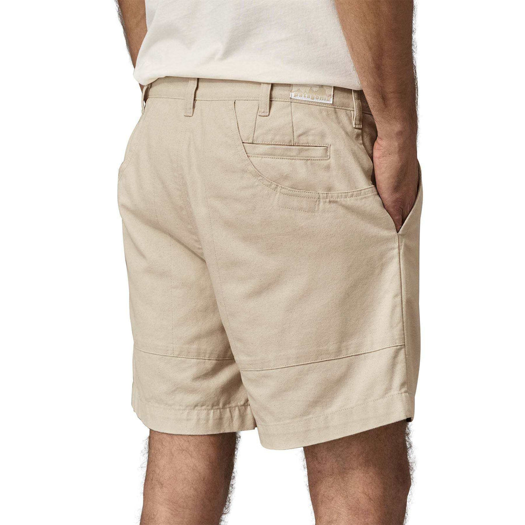 Pantaloncini M's Heritage Stand Up Shorts in robusta tela di cotone organico certificato con cucitura interna da 18 cm, resistenti e sostenibili.