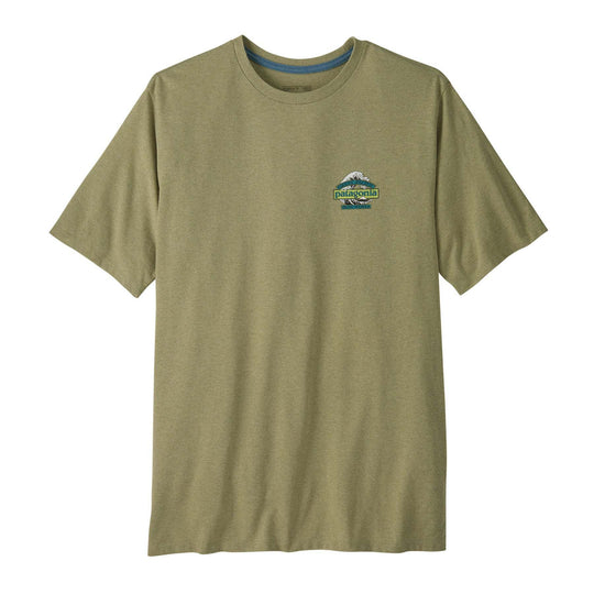 Maglietta Great Waves Responsibili-Tee da uomo con logo Patagonia e onda Hokusai in tessuto riciclato e certificato Fair Trade