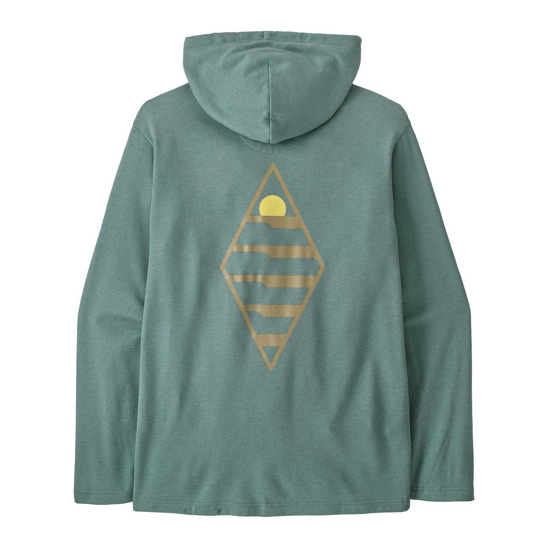 Felpa con cappuccio uomo Water People Sets Wildrise in cotone biologico e Naia Renew con grafica surf Diamond P