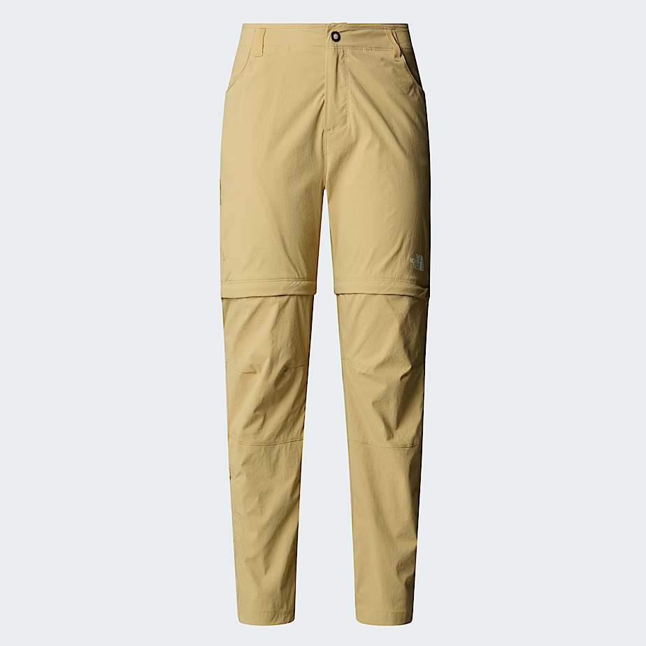 Pantaloni convertibili Exploration resistenti in nylon ed elastan con cerniere e tasche in rete