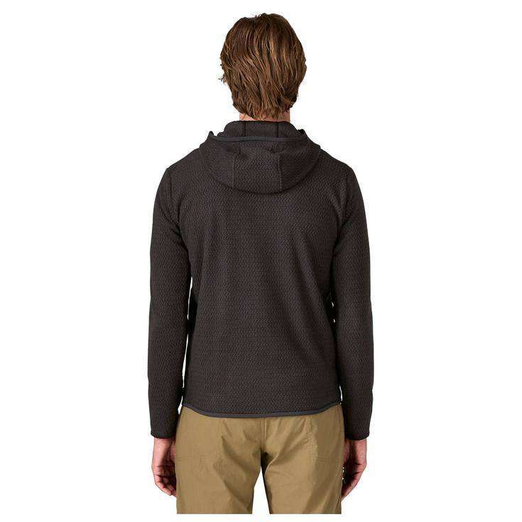 M's R1 Air Full-Zip Hoody lightweight breathable recycled polyester technical fleece with hood and zippered pockets