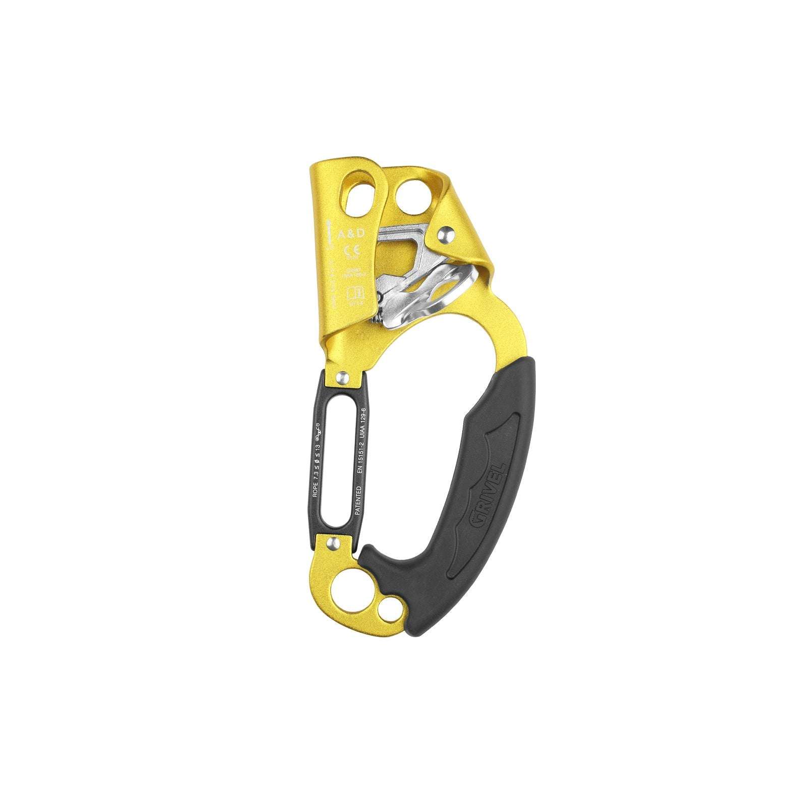 A&D Ascender Descender climbing handle for ascending and descending ropes with ergonomic grip and safety certifications