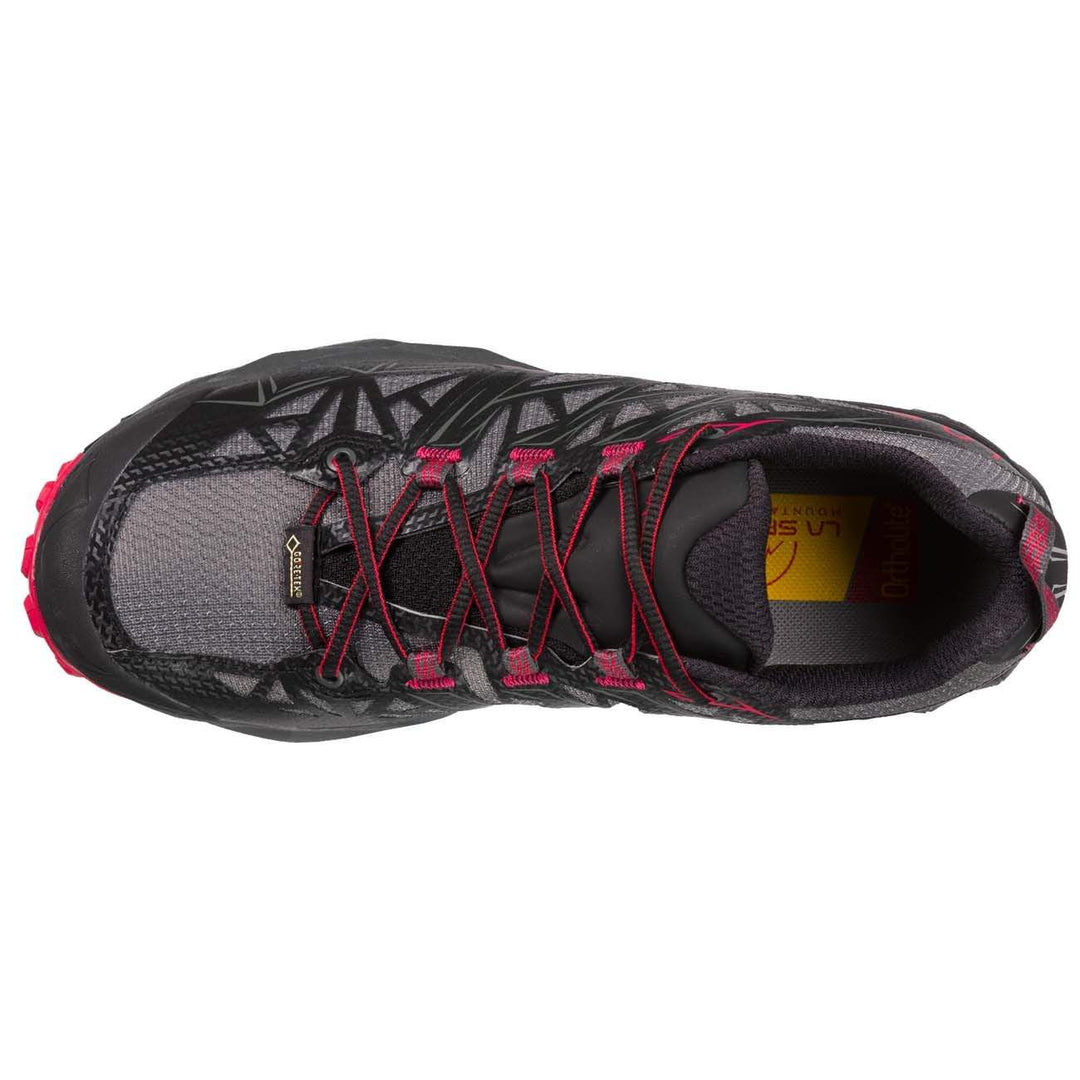 Akyra Woman GTX trail running shoe, GORE-TEX, winter running, top view.