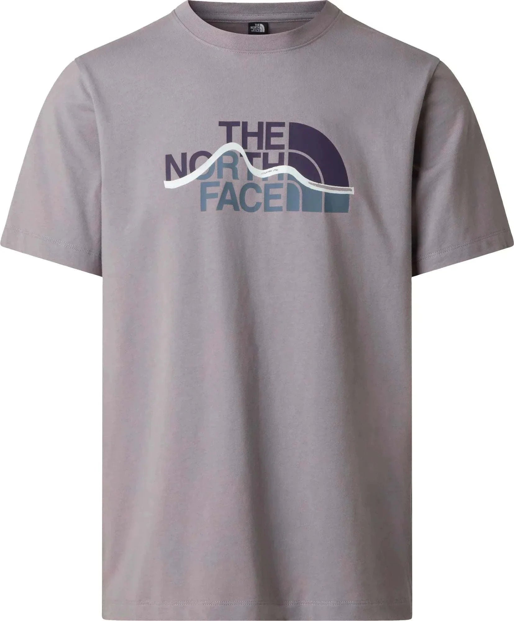 M Mountain Line t-shirt a maniche corte da uomo in cotone con stampa grafica ecologica