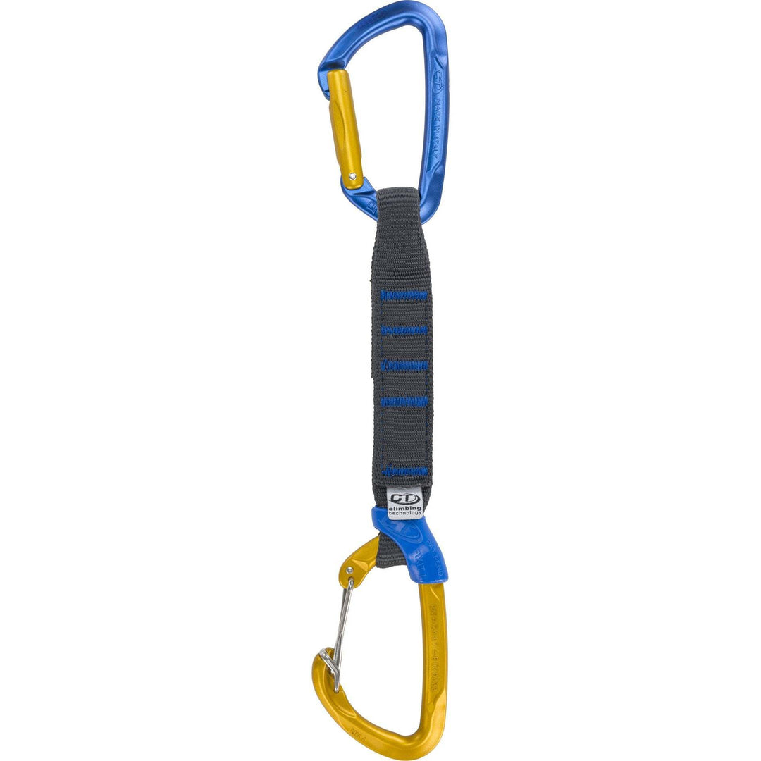 Berry Pro 17 Cm Rastremato climbing quickdraw with compact hot-forged carabiners and polyamide sling.