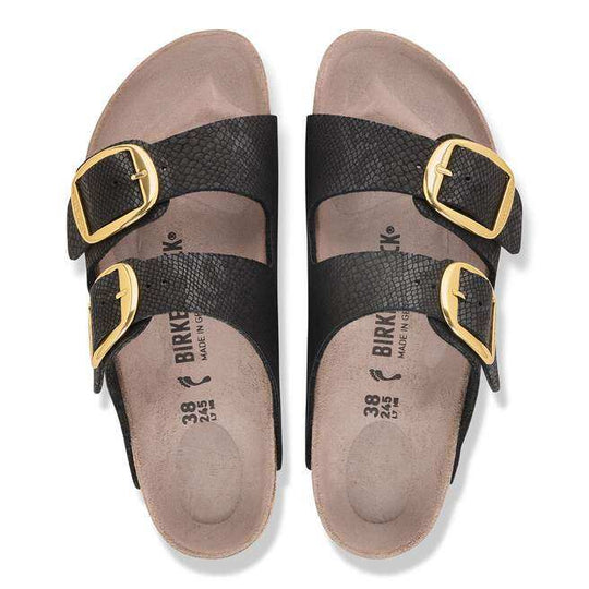 Birkenstock Arizona Big Buckle Synthetics Python Black - vista superior