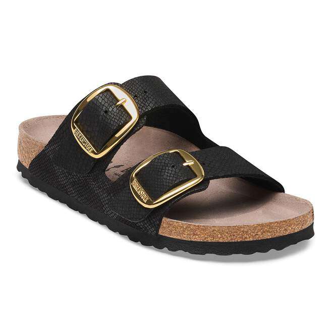 Birkenstock Arizona Big Buckle Synthetics Python Black - vista frontal