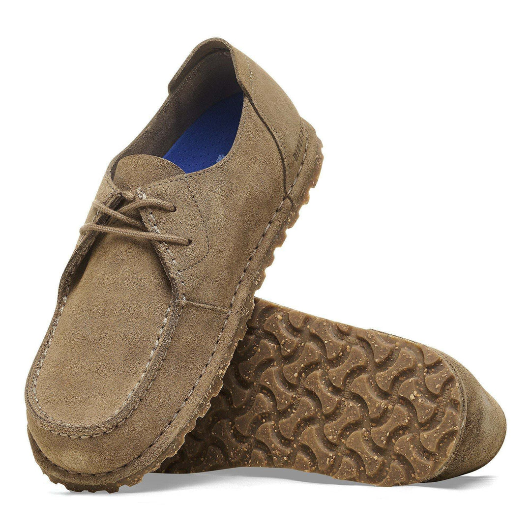 Birkenstock Utti Lace 1027274 Grey Taupe Regular, suola e vista superiore