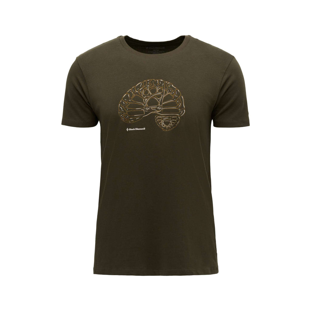 Black Diamond Brain On Camalot Short Sleeve Tee Dark Moss