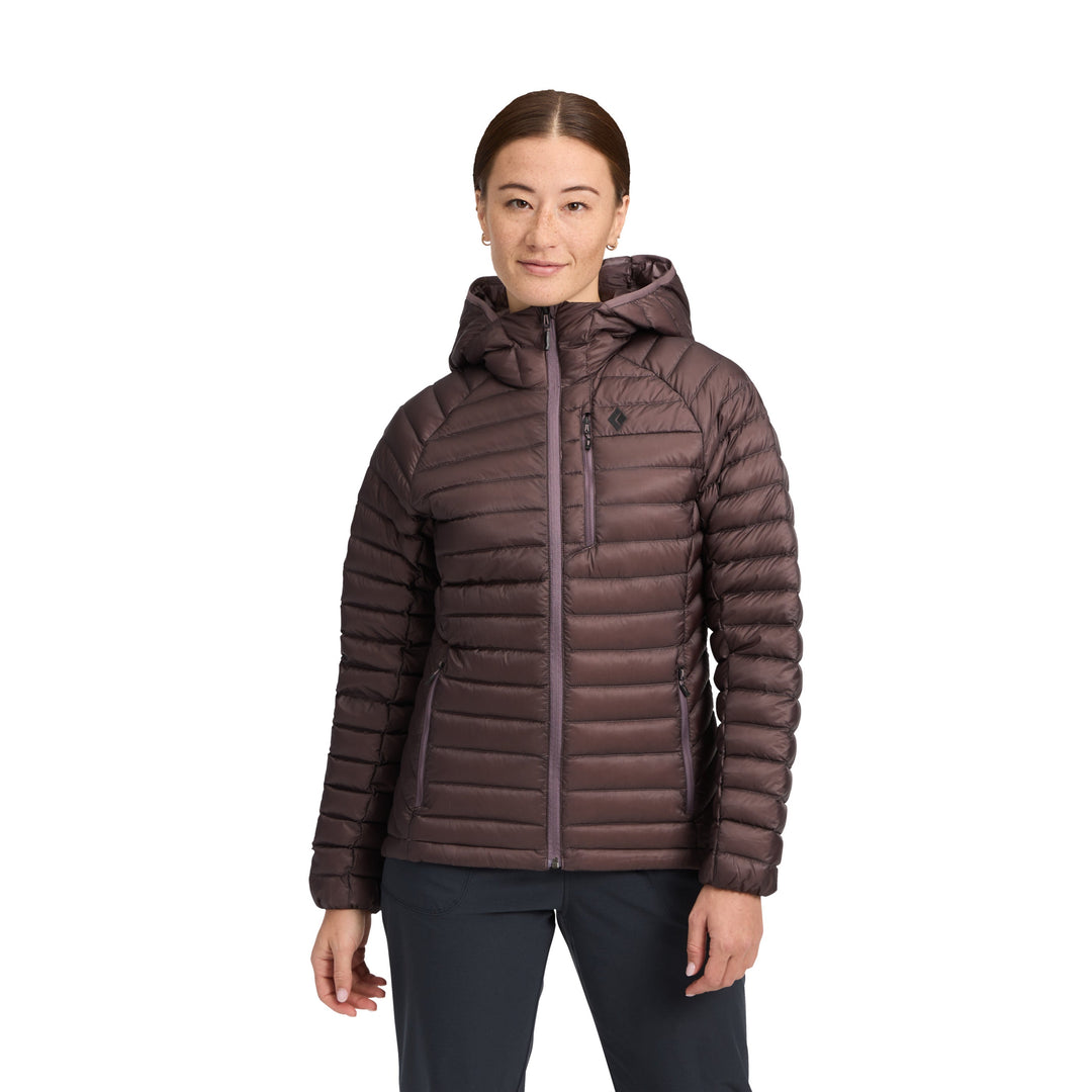 Black Diamond W Deploy Down 1.0 Hoody Dark Mauve front