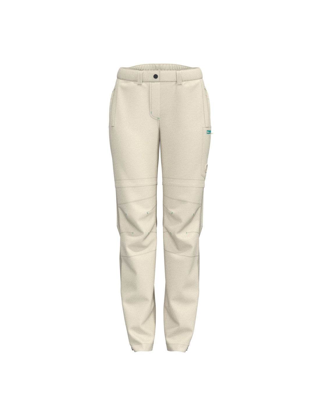 Pantaloni Brezza Lady 2 in 1 da donna beige con gambe staccabili per trekking e attività outdoor estive