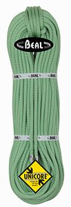 Beal Joker 9,1 mm Unicore Dry Cover, colore Anis: corda verde arrotolata
