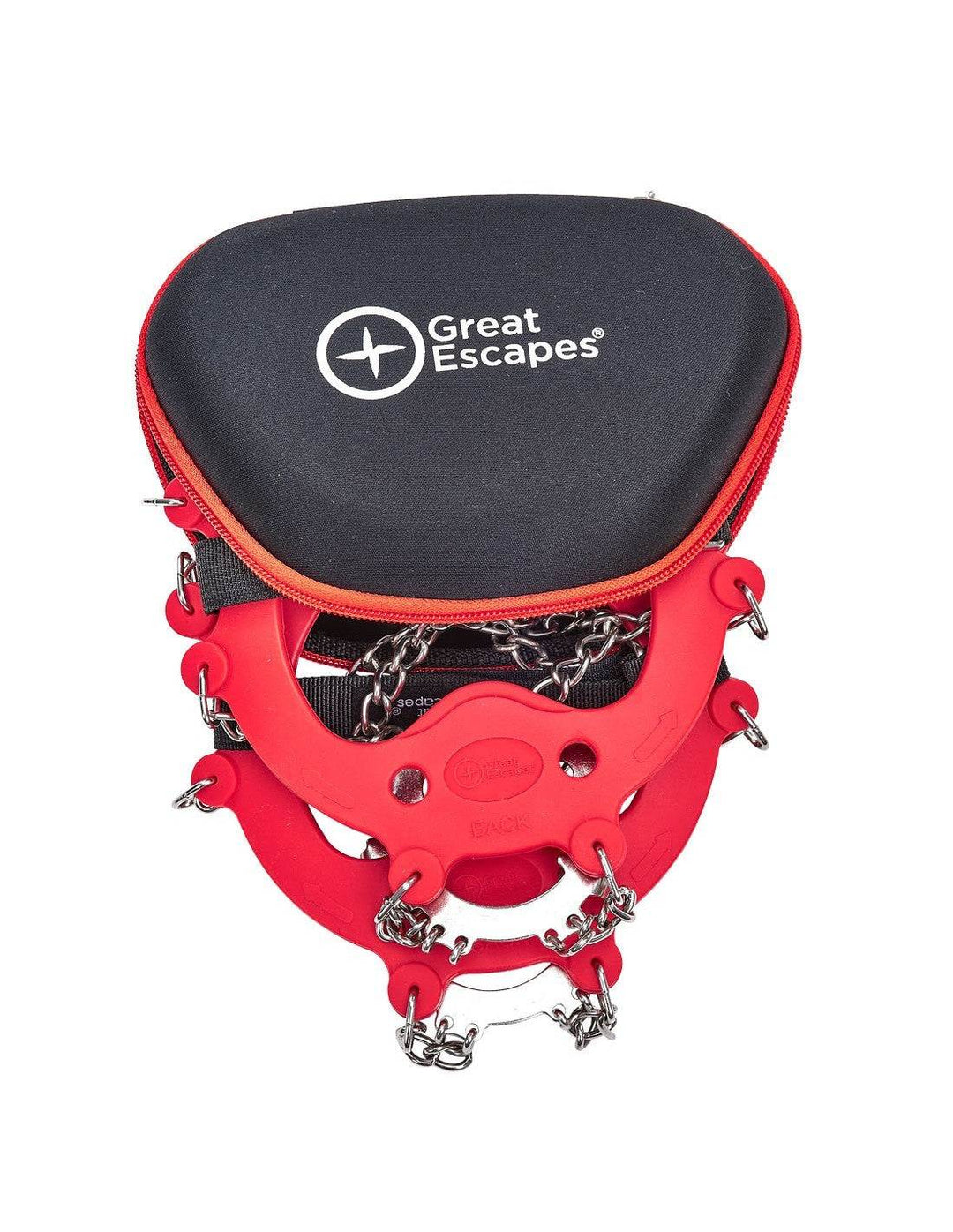 Great Escapes Ice Crampons 202X000, taglia L rossa, ramponcini e custodia