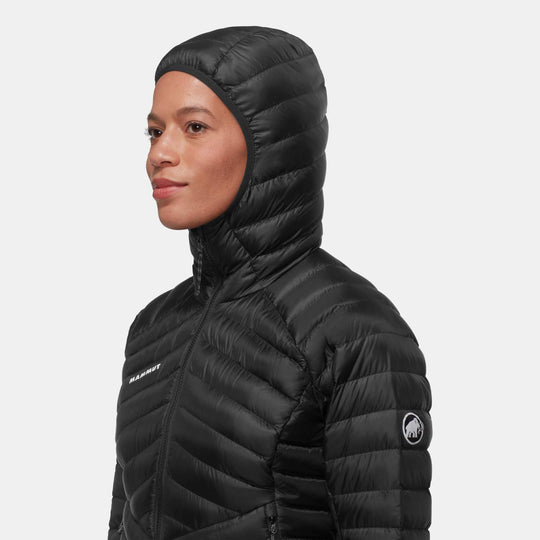 Mammut Broad Peak In Hooded Jacket Women - Black - dettaglio cappuccio