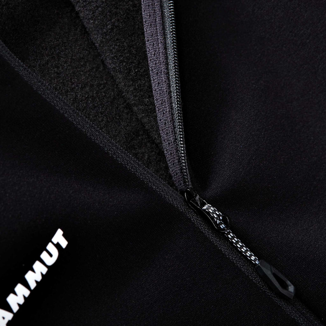 Mammut Aconcagua Ml Hooded Jacket Women - Black - dettaglio zip e interno