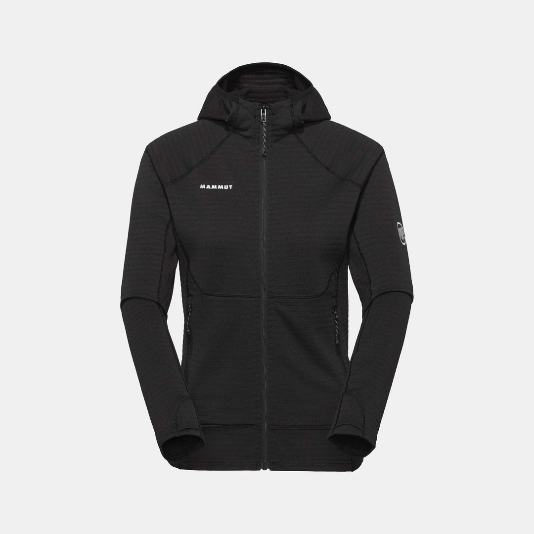 Mammut Taiss ML Hooded Jacket Women Black – vista frontale
