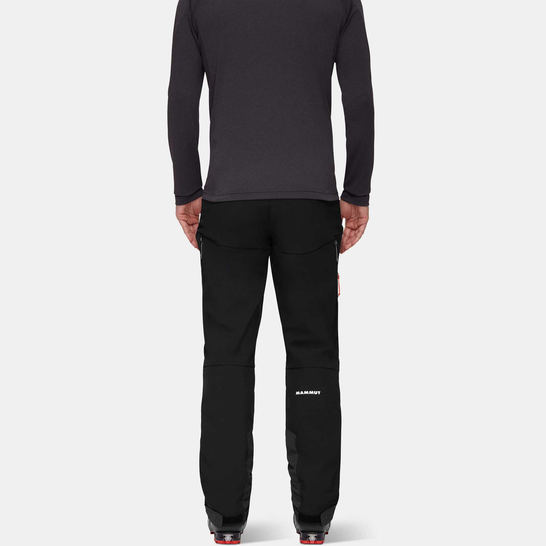 Mammut Taiss Guide SO Pants Men Black – indossata, vista posteriore