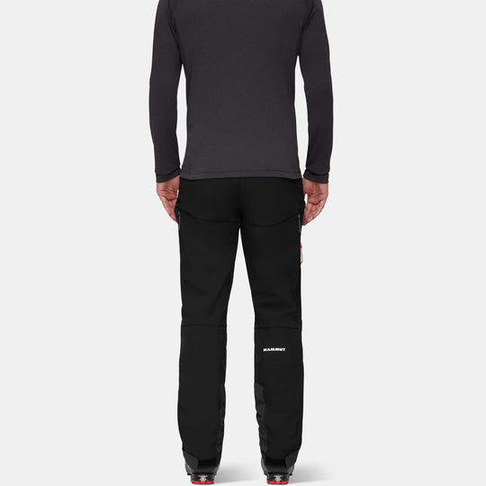Mammut Taiss Guide SO Pants Men Black – indossata, vista posteriore
