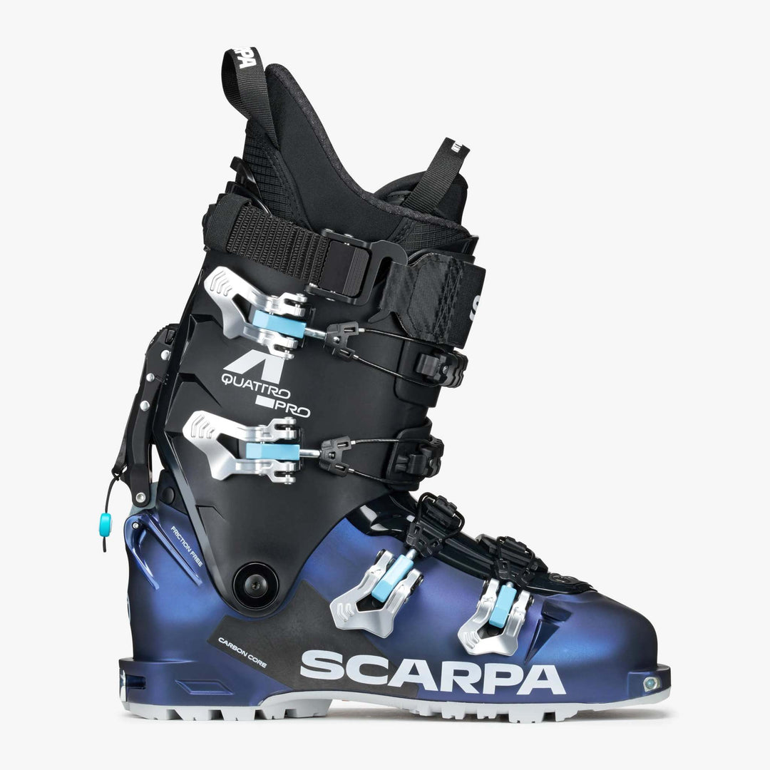 SCARPA 4-Quattro Pro Blue Pearl/Silver – vista laterale esterna