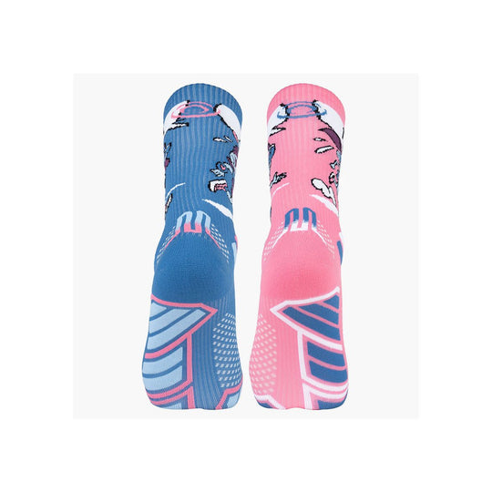 Calze BV Sport Trail Ultra Collector DBDB Finisher, coppia blu e rosa, vista posteriore