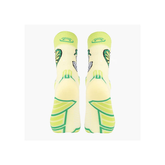 Calze BV Sport Trail Ultra Collector Nutrisocks Mojito, coppia gialla e verde, vista posteriore