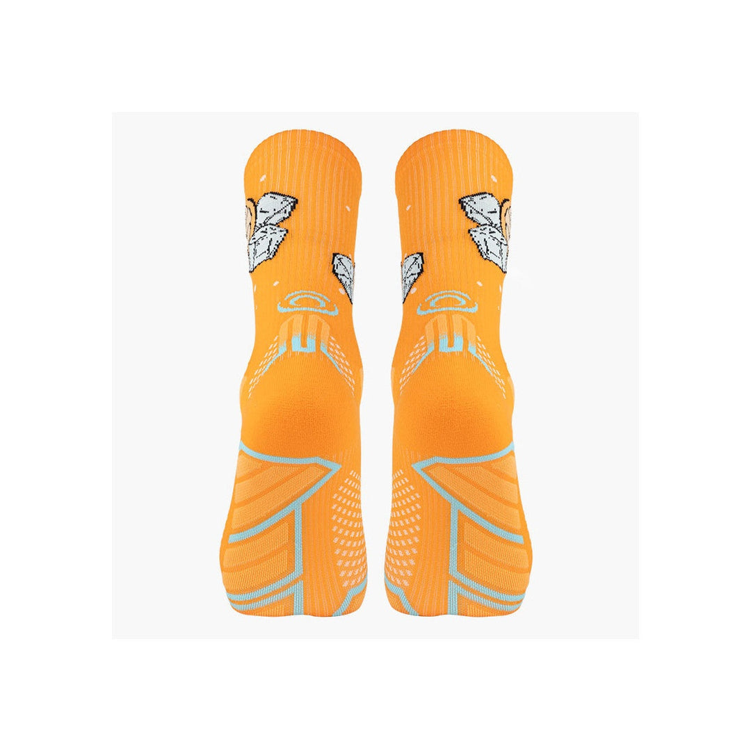 Calze BV Sport Trail Ultra Collector Nutrisocks Spritz, coppia arancione, vista posteriore