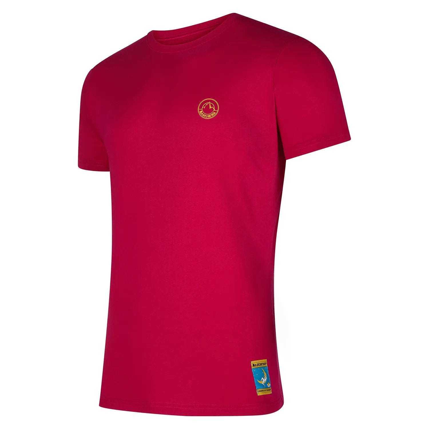 Climbing On The Moon T-Shirt W - Fuchsia/Yellow - Blogside