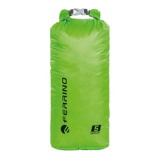 Ferrino Drylite Lt 5 impermeable sack for trekking and camping, lightweight and compact 5L bag to protect outdoor gear from moisture and rain