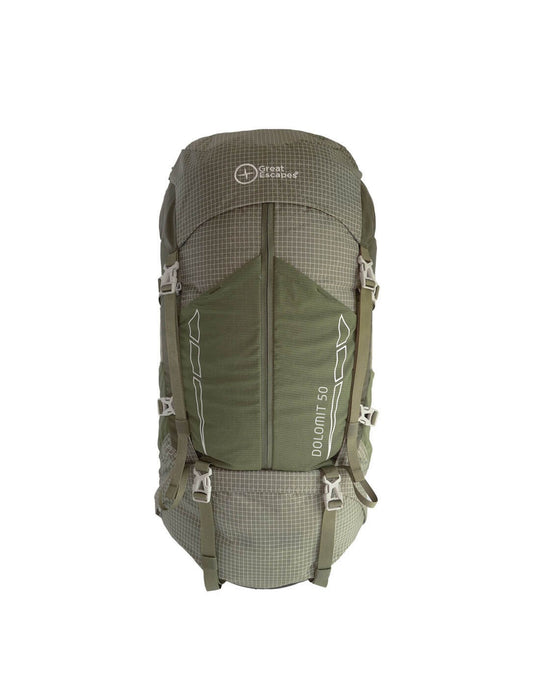 Dolomit 50 trekking backpack in Forest Night color with 50-liter capacity for multi-day outdoor adventures