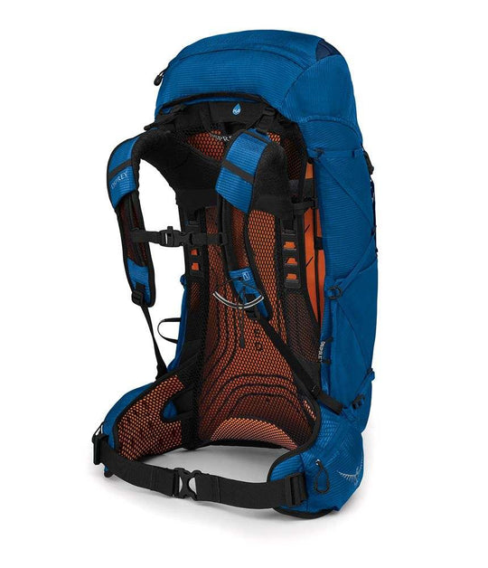 Ultralight Exos 48 backpack with adjustable AirSpeed suspension and multiple pockets.