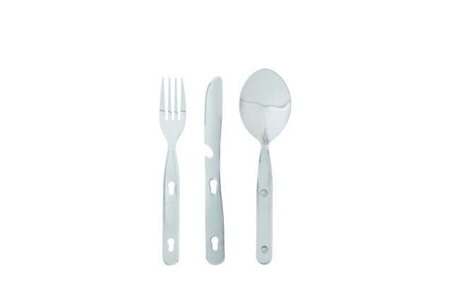 Set di 3 posate V eleganti in acciaio inox