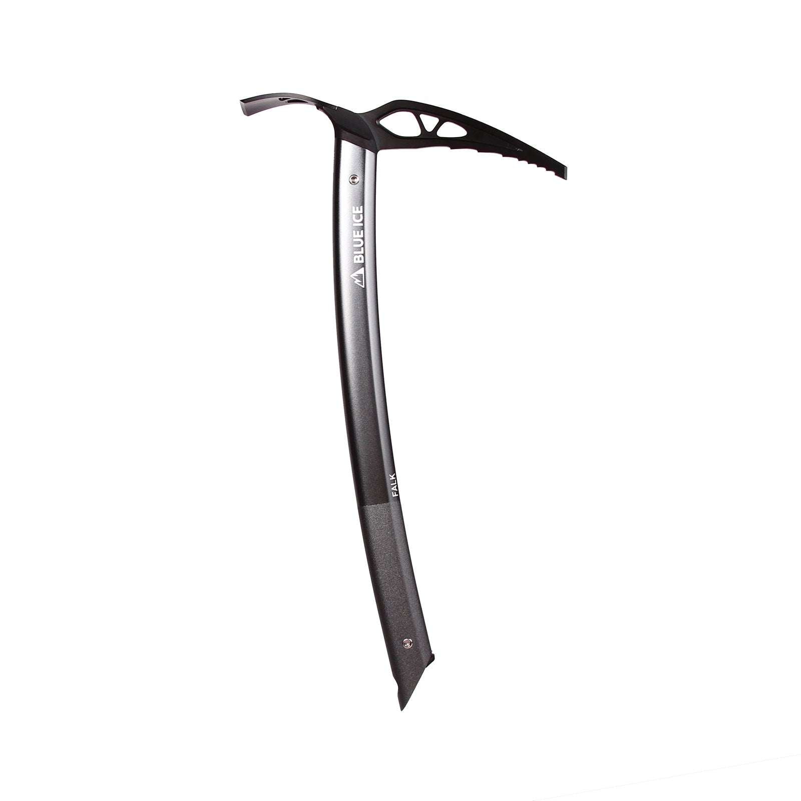 Falk Ice Axe for ski mountaineering, chrome alloy head, lightweight aluminum handle.
