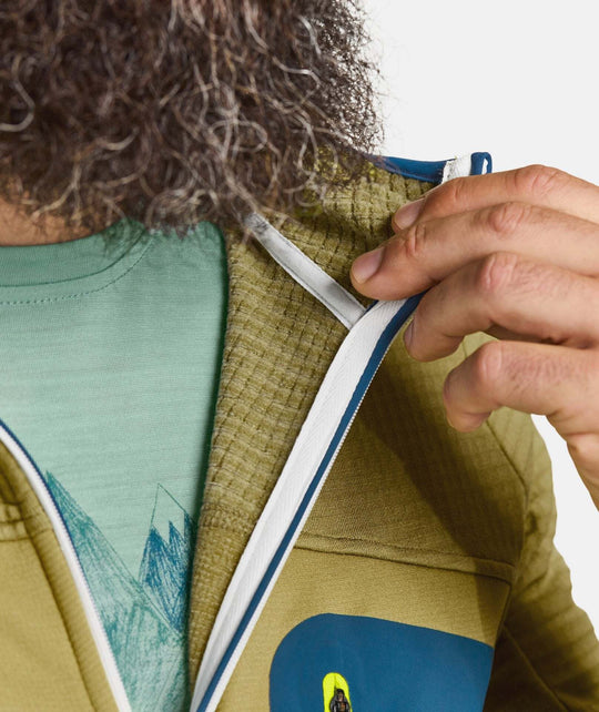 Fleece Grid Hoody M - Bshop